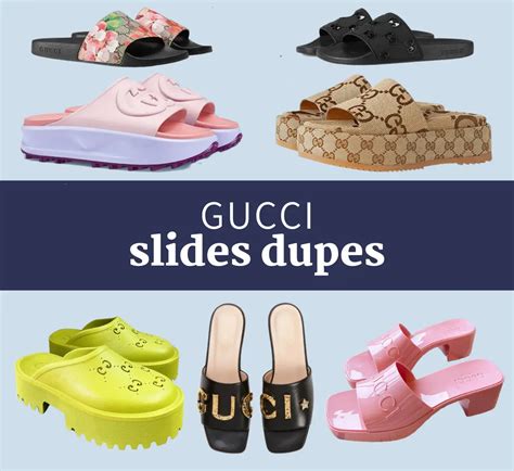 faux fur gucci slides knock off|Gucci sliding dupe.